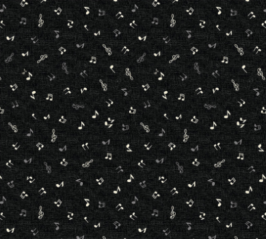 Feeling Jazzy Improvisation Black Fabric