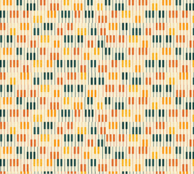 Feeling Jazzy Piano Solo Ivory/Multi Fabric