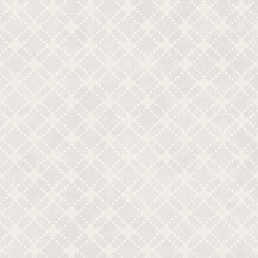 Patchwork Blue Diamonds Cream Fabric