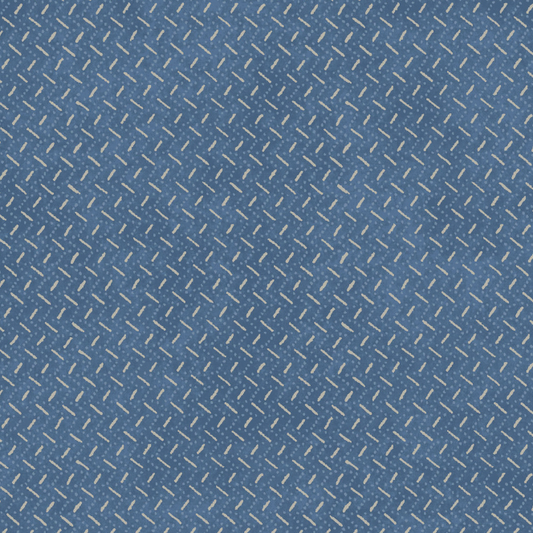 Patchwork Blue Dashed Texture Blue Fabric