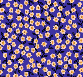Hello Alice Chatty Garden Blacklight Fabric