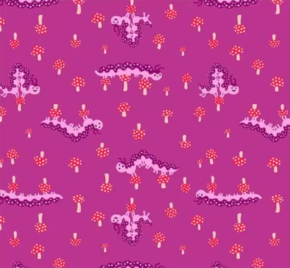 Hello Alice Caterpillar Berry Fabric