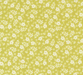 Delightfully Yours Blossoms Florals Chartreuse Fabric