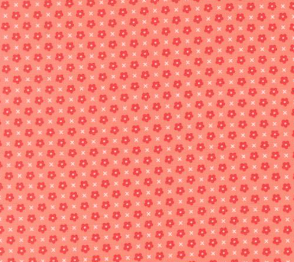 Delightfully Yours Small Florals Carnation Fabric