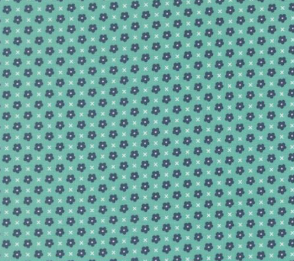 Delightfully Yours Small Florals Poolside Fabric