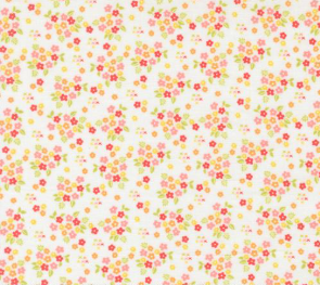 Delightfully Yours Posie Florals Cloud Fabric