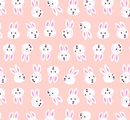 Hello Alice Rushing Rabbit Vintage Pink Fabric