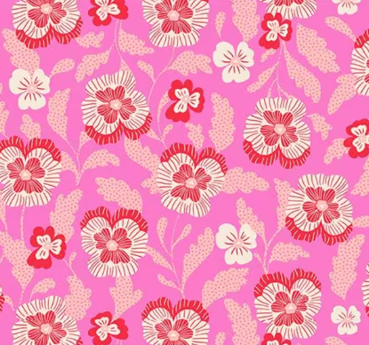Hello Alice Violets Lipstick Fabric