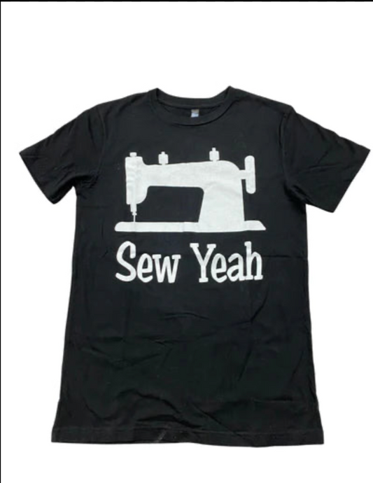 Sew Yeah Round Neck T Shirt - Medium