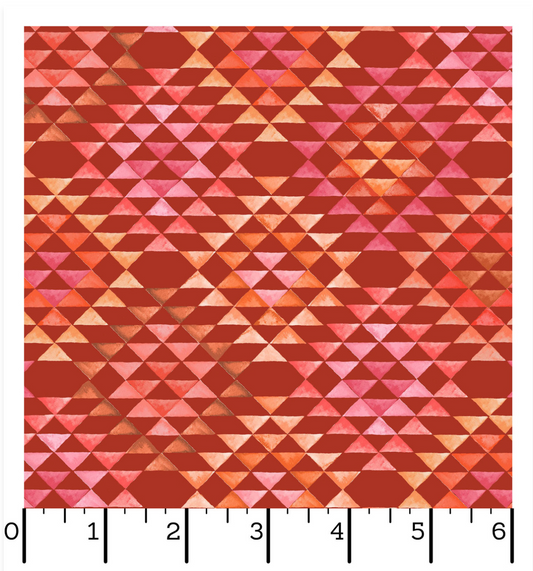 Desert Dreams - Geometric - Red/Multi - Yardage