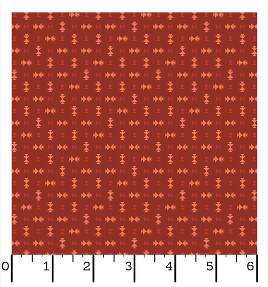 Desert Dreams - Tiny Triangles - Red - Yardage