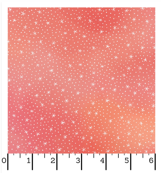 Desert Dreams - Starry Night - Coral/Multi - Yardage