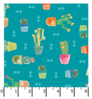 Desert Dreams - Cactus Pots - Blue - Yardage
