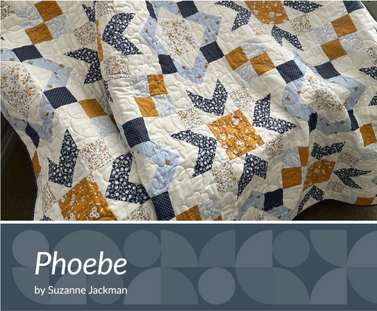 Phoebe Pattern - Collection Sun Drenched 60" x 72" - Quilt Pattern
