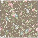 Terrace Blooms - Floral Branches - Brown - Yardage