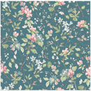 Terrace Blooms - Floral Branches - Blue - Yardage