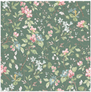 Terrace Blooms - Floral Branches - Green - Yardage