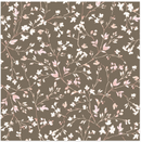 Terrace Blooms - Vines - Brown - Yardage