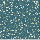 Terrace Blooms - Vines - Blue - Yardage