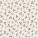 Terrace Blooms - Tossed Flowers - Pink - Yardage