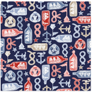 Regatta Days - Nautical - Blue/Multi - Yardage
