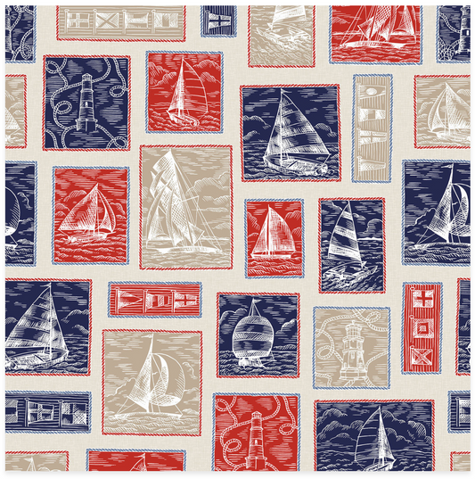 Regatta Days - Running Blocks - Multi - Yardage