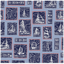 Regatta Days - Running Blocks - Blue - Yardage