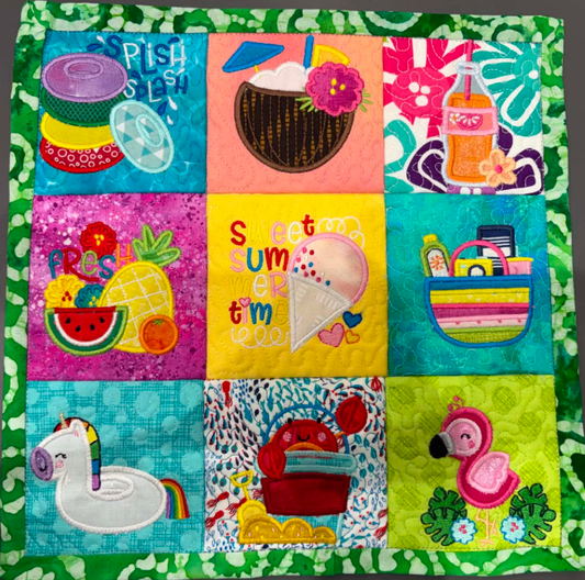 07/10/26 Summer Appliqué Mini Quilt- In Store