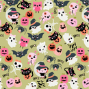Not Scary - Boos With Bows - Green - Yardage