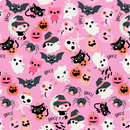 Not Scary - Boos With Bows - Pink - Yardage