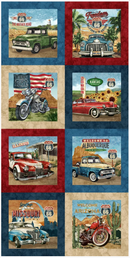 Historic Route 66  - 42"x 21 1/2" - Panel