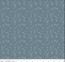 Petals & Hazel - Hearts - Blue - Yardage