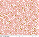 Petals & Hazel - Blossoms - Coral - Yardage