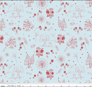 Firework Fields - Independence Toile - Light Blue - Yardage