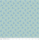 Love You To The Moon - Whales - Powder - Yardage