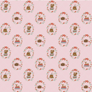 Whimsical Woodland - Animals - Pink - Yardage
