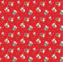 Whimsical Woodland - Floral - Red - Yardage