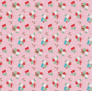 Whimsical Woodland - Floral - Pink - Yardage