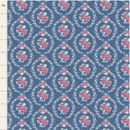 Tilda - Village Life - Mable - Blue - Yardage