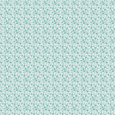 Whimsical Woodland - Mini Florals - Aqua - Yardage