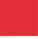 Whimsical Woodland - Circle Dots - Red - Yardage