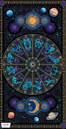 Constellation Dream - Galactic Melody 24"x 44" - Black - Panel