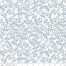 Flora Noire - Sew Soft Rayon Batik - Mystic Skylight - White - Yardage