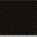 Midnight Cheddar - Dot Leaf - Black - Yardage