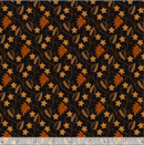Midnight Cheddar - Autumn's Bounty - Black - Yardage