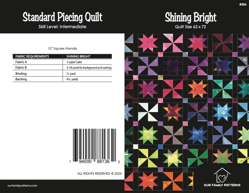 Shining Bright Quilt 62" x 72"