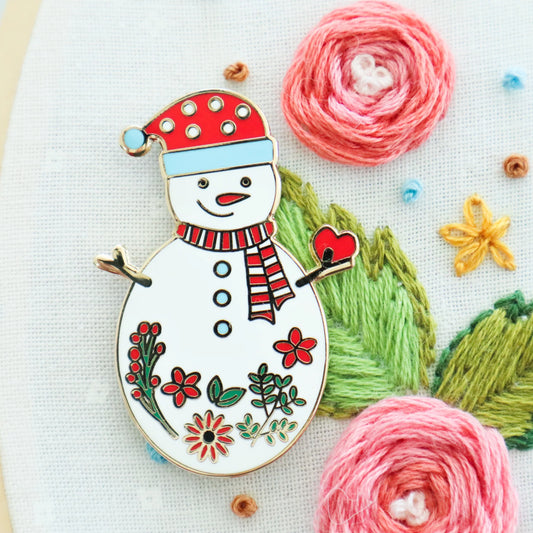Magnetic Needle Minder Sweet Snowman