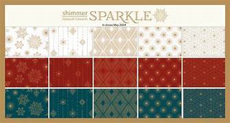 Shimmer Sparkle 42pc 10" Square Tiles