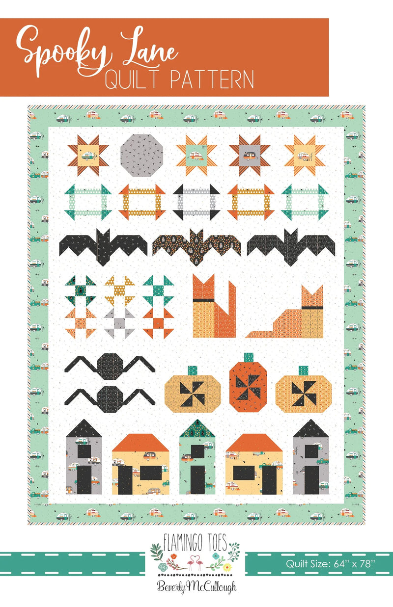Spooky Lane 64" x 78" Quilt Pattern