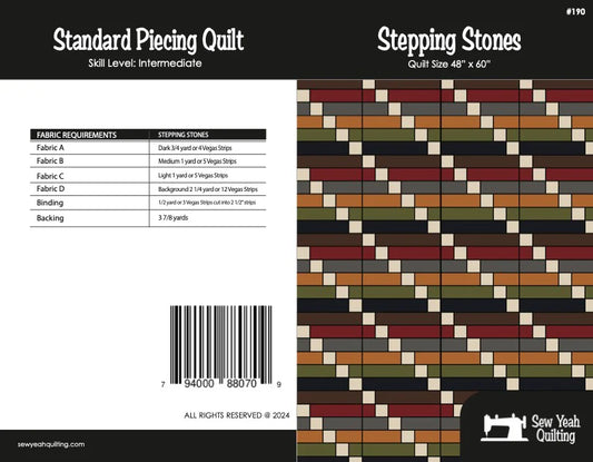 Stepping Stones Pattern - Collection True To Hue 48"x 60" - Quilt Kit